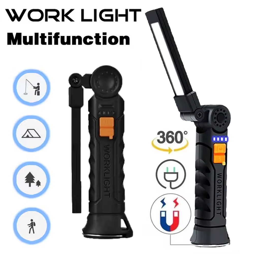 Outdoor Camping Decor - مصباح يدوي COB LED محمول USB