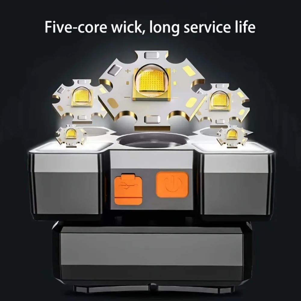 مصباح رأس LED عالي الطاقة 5* ف - مراجعة Outdoor Camping Decor وسعره