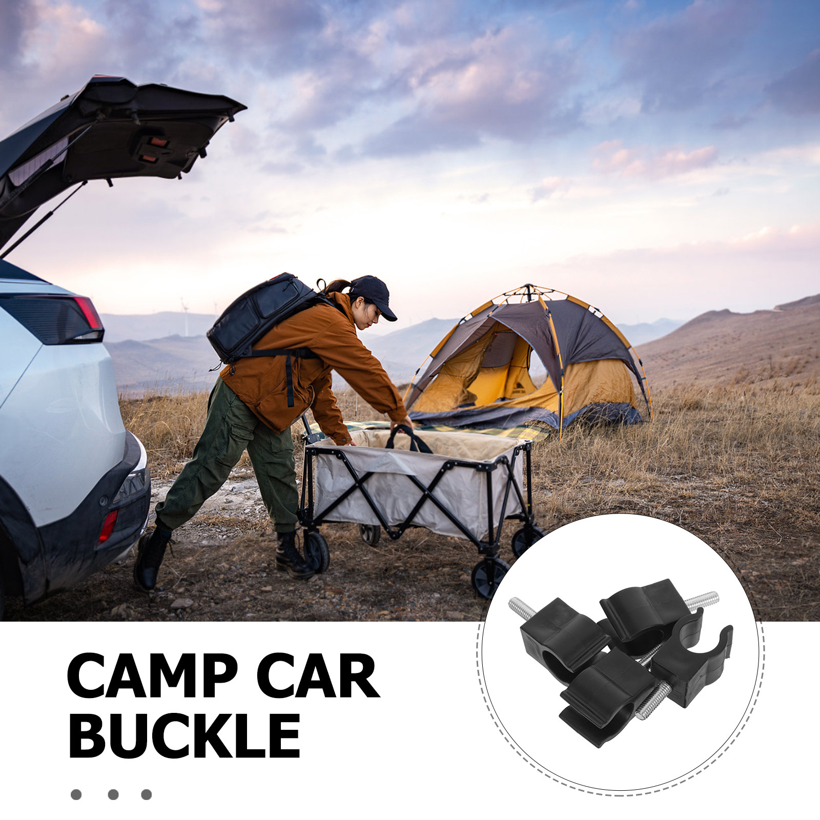 4 قطع من مشابك التثبيت البلاست - مراجعة Outdoor Camping Kitchen Setup وسعره