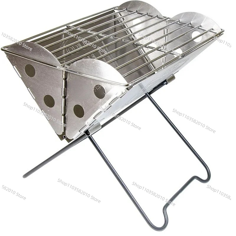 شواية محمولة من الفولاذ المقاو - مراجعة Outdoor Camping Fire Pit وسعره