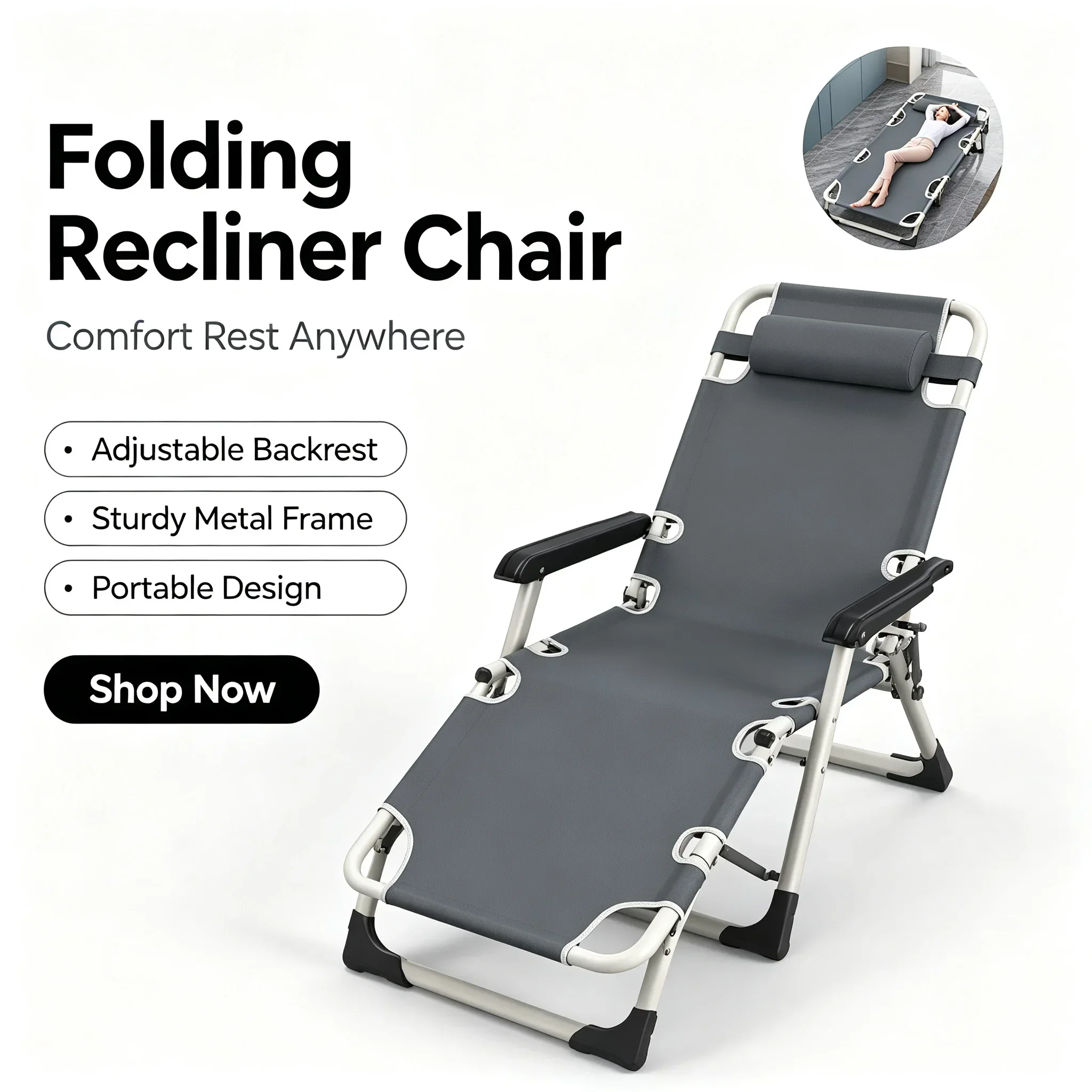 كرسي استرخاء قابل للطي للاستخد - مراجعة Outdoor Camping Lounge Chairs وسعره