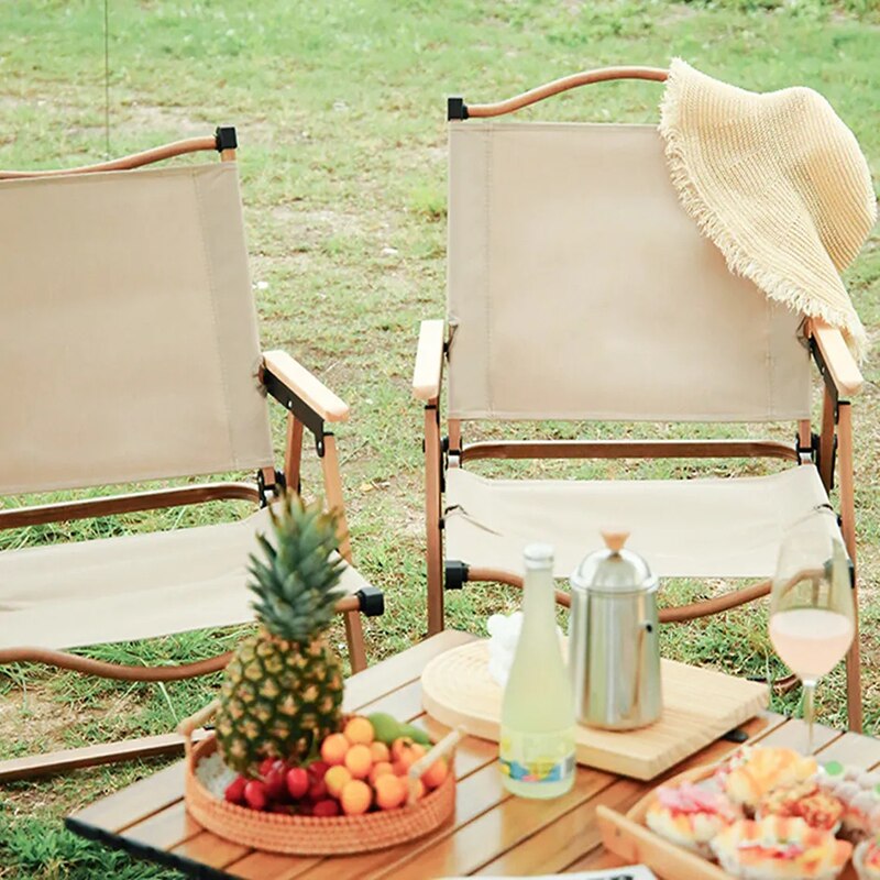 كرسي قابل للطي من خشب سبائك ال - مراجعة Outdoor Camping Recliner Chairs وسعره