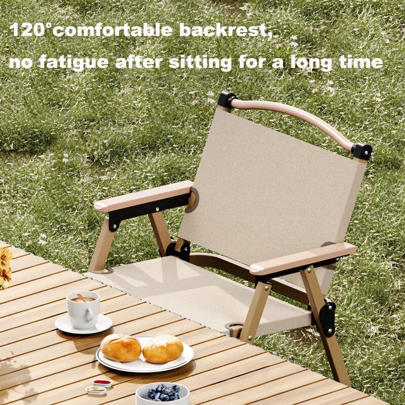 كرسي قابل للطي من خشب سبائك ال - مراجعة Outdoor Camping Recliner Chairs وسعره