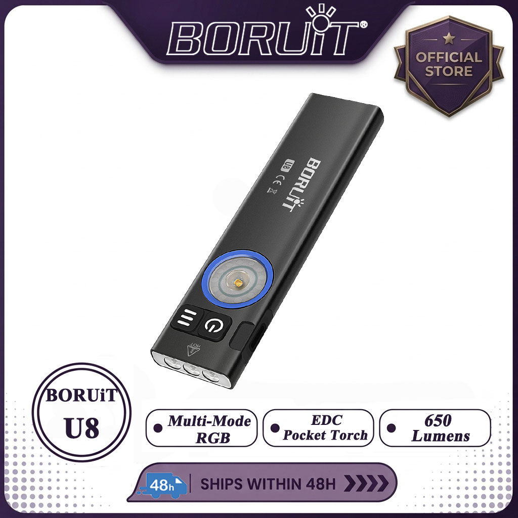 BORUiT U8 650LM EDC مصباح ليد  - مراجعة Outdoor Camping Adventure وسعره