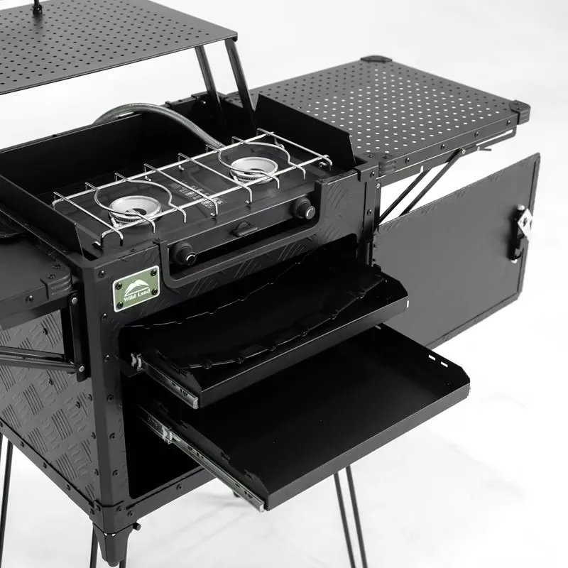 إعداد مطبخ تخييم فاخر للعائلة  - مراجعة Outdoor Camping Kitchen Setup وسعره