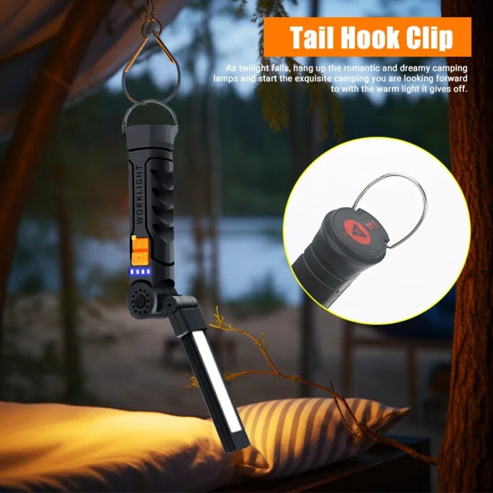 مصباح يدوي COB LED محمول USB ق - مراجعة Outdoor Camping Decor وسعره