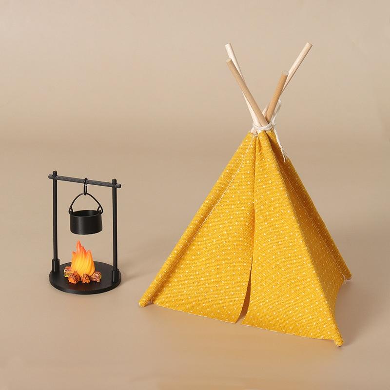 نموذج خيمة تخييم بمقياس 1:12 ل - مراجعة Outdoor Camping Decor وسعره