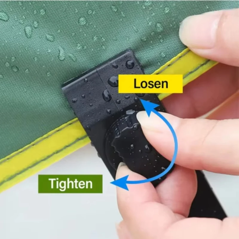 5/10/20/50 قطعة مشابك خيام شدي - مراجعة Outdoor Camping Tarp وسعره