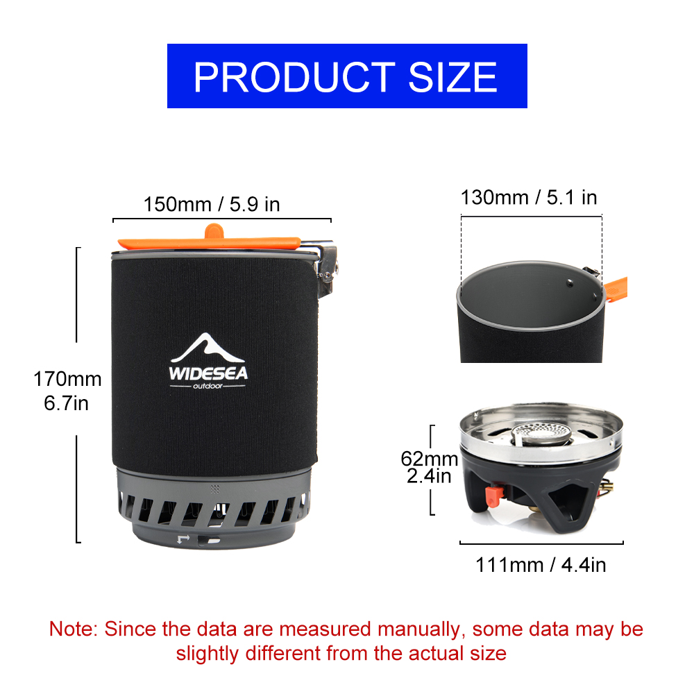 Widesea نظام الطبخ التخييم مع  - مراجعة Outdoor Camping Gas Heater وسعره