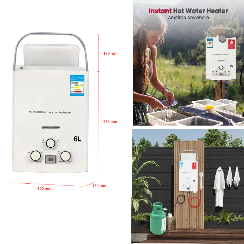سخان مياه يعمل بالبروبان سعة 6 - مراجعة Outdoor Camping Gas Heater وسعره