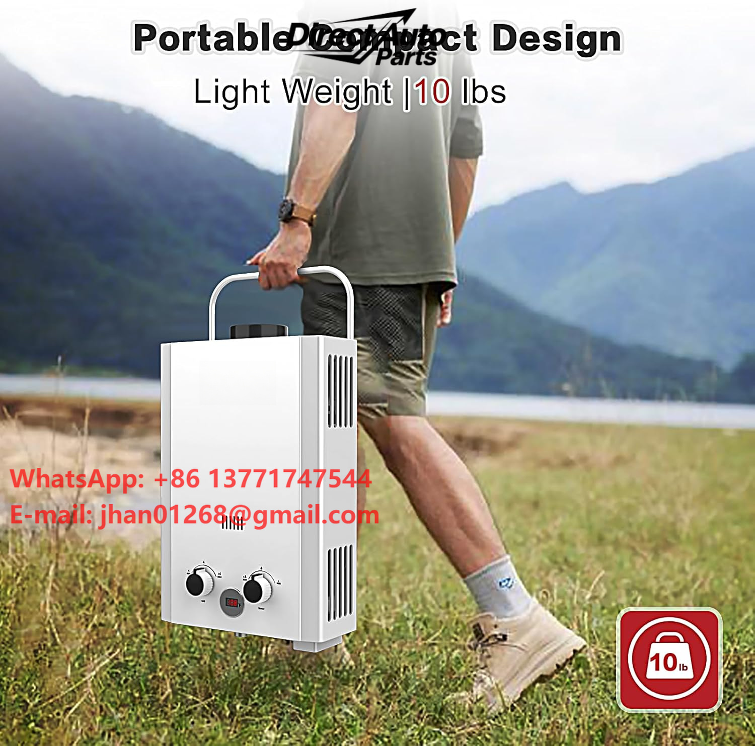 سخان مياه فوري يعمل بالبروبان  - مراجعة Outdoor Camping Hot Water Heater وسعره