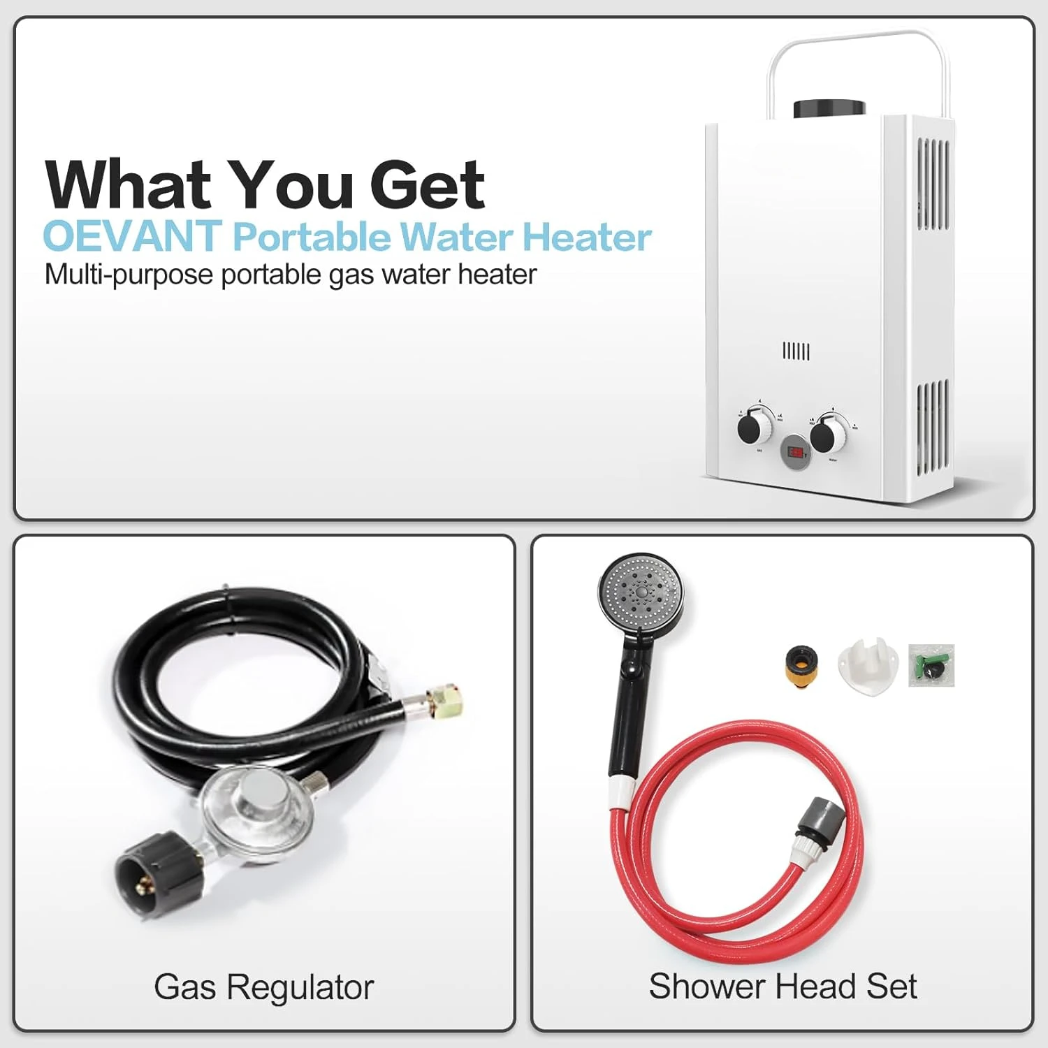 سخان مياه فوري يعمل بالبروبان  - مراجعة Outdoor Camping Hot Water Heater وسعره