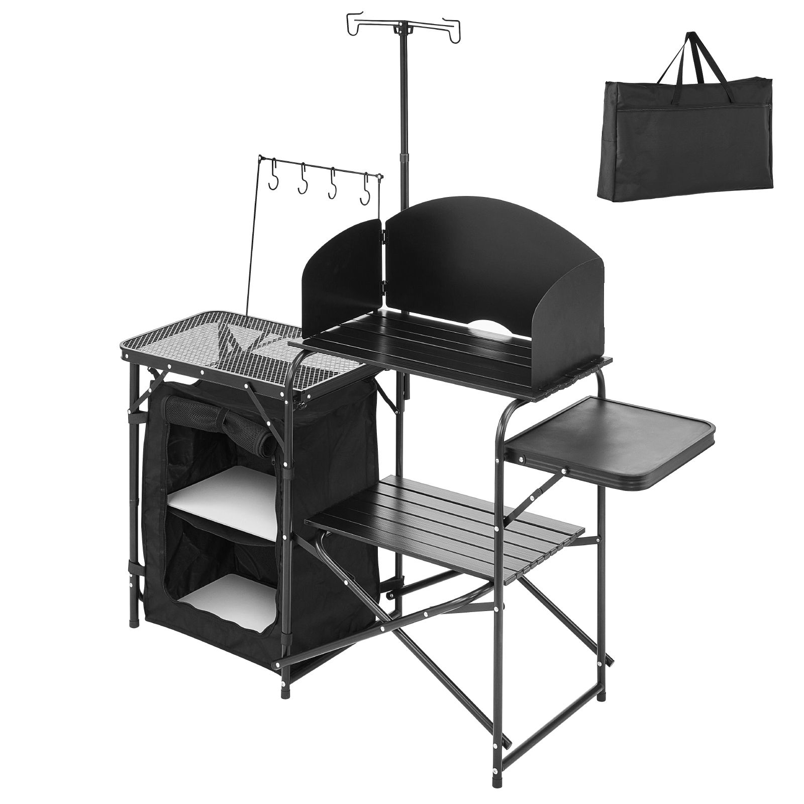 طاولة مطبخ للتخييم، طاولة طهي  - مراجعة Outdoor Camping Kitchen Setup وسعره