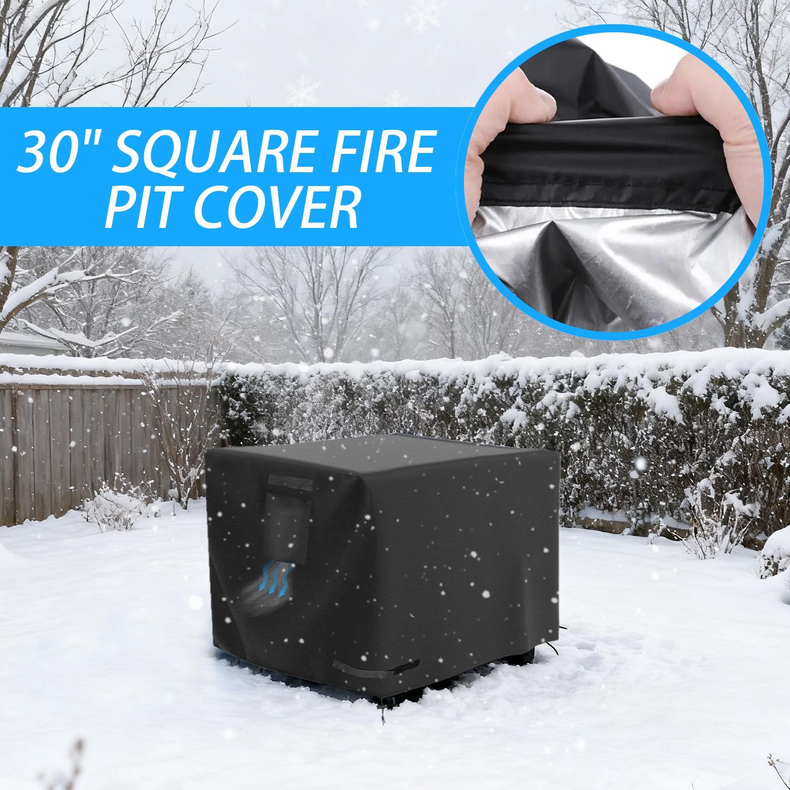 غطاء حفرة النار مربع 30 بوصة م - مراجعة Outdoor Camping Fire Pit وسعره