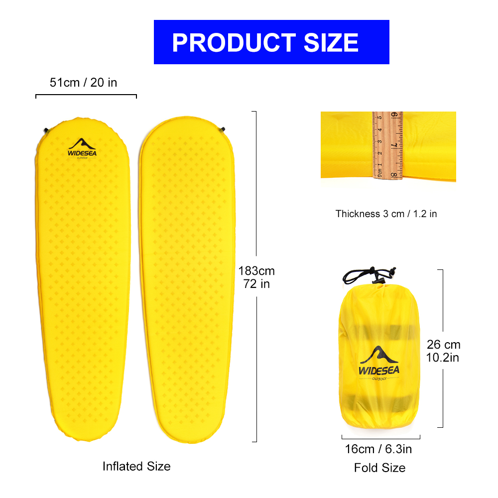 وسادة نوم قابلة للنفخ ذاتيًا م - مراجعة Outdoor Camping Mat وسعره