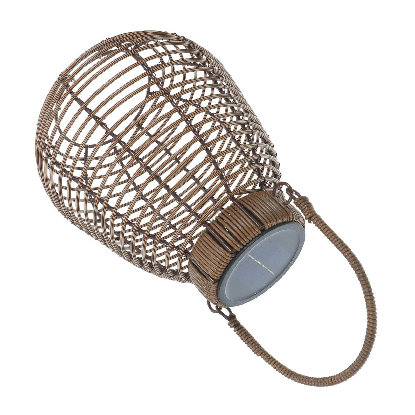 فانوس شمسي من الروطان للاستخدا - مراجعة Outdoor Camping Decor وسعره