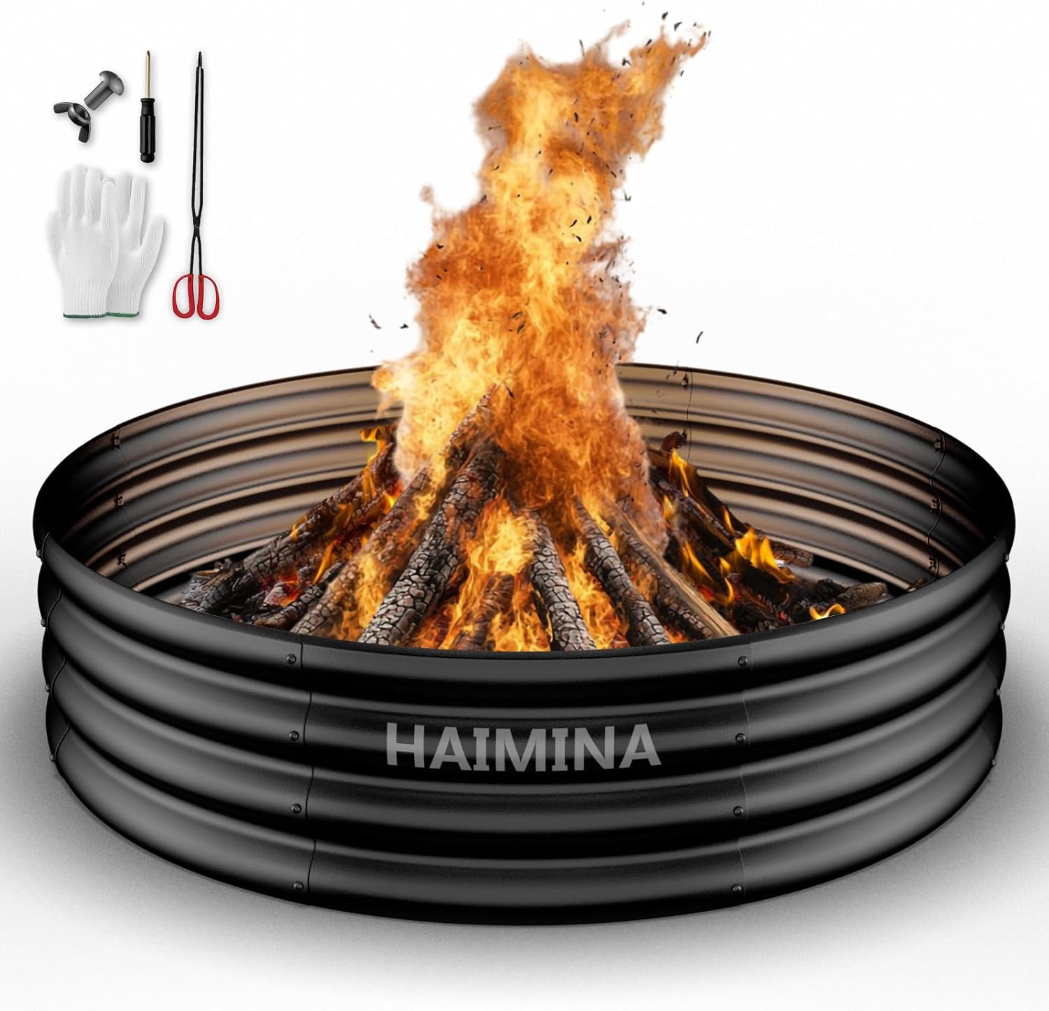 حلقة موقد خشبي خارجي مقاس 36 ب - مراجعة Outdoor Camping Fire Pit وسعره