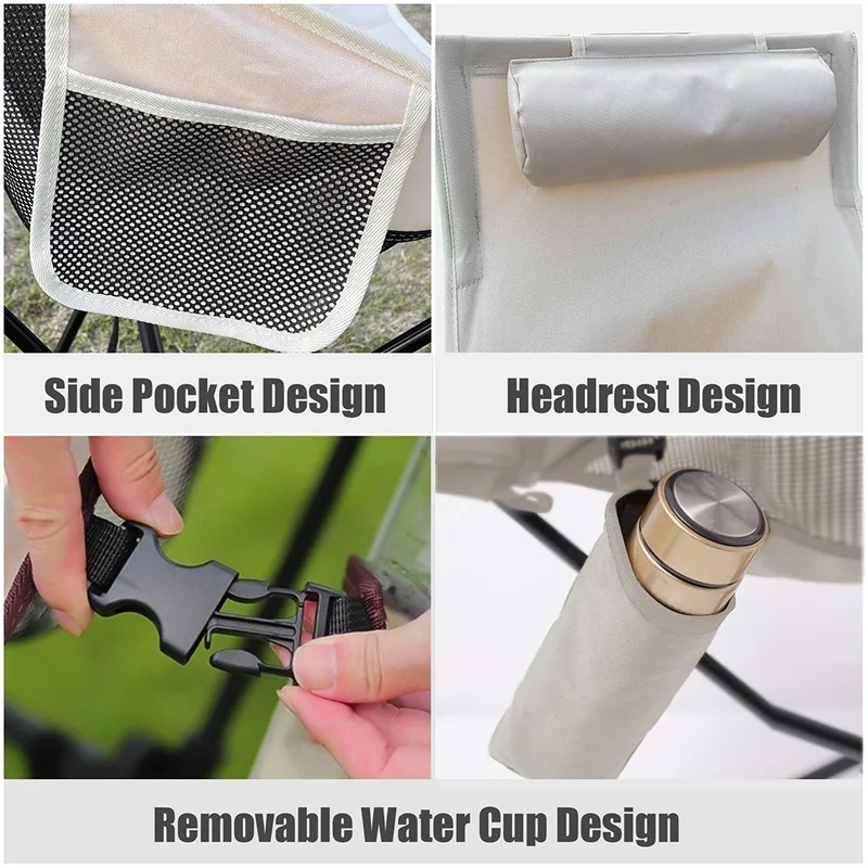كرسي تخييم خفيف الوزن مصنوع من - مراجعة Outdoor Camping Recliner Chairs وسعره