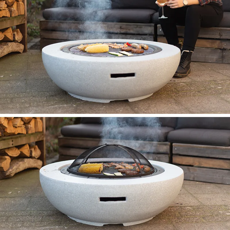 موقد خشب خارجي من أكسيد المغني - مراجعة Outdoor Camping Fire Pit وسعره