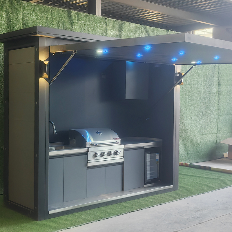 كابينة مطبخ خارجية محمولة مقاو - مراجعة Outdoor Camping Kitchen Setup وسعره