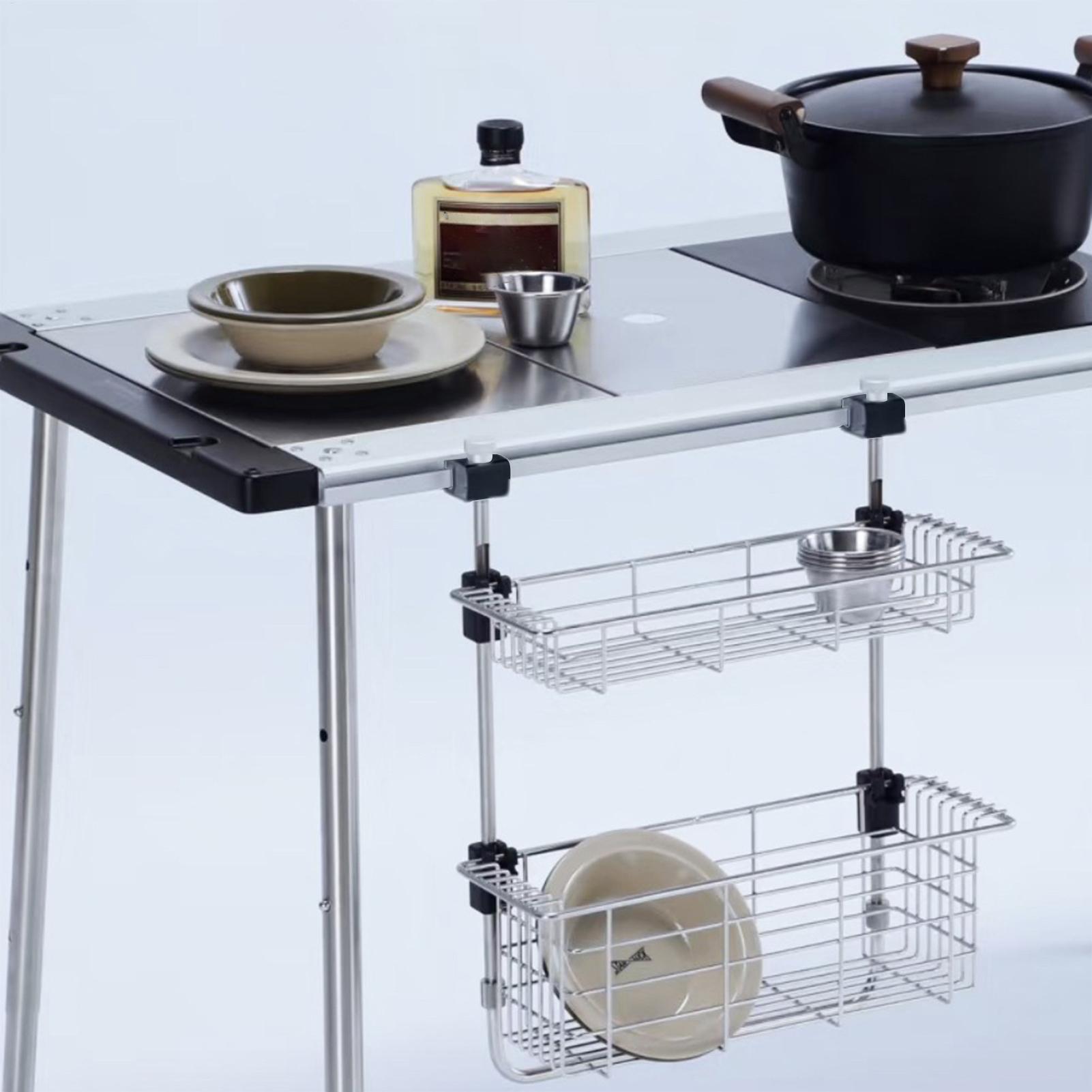 مشبك منزلق لطاولة التخييم ملحق - مراجعة Outdoor Camping Kitchen Setup وسعره