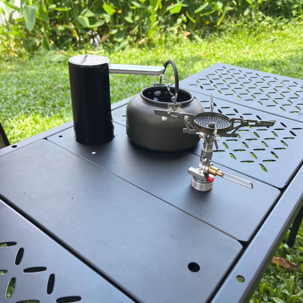 لوحة موزع مياه محمولة للتخييم  - مراجعة Outdoor Camping Kitchen Setup وسعره