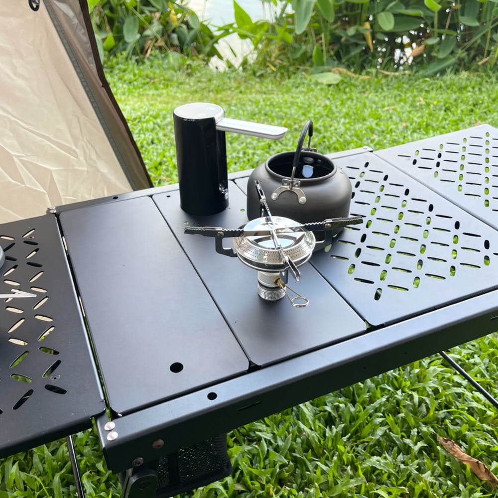 لوحة موزع مياه محمولة للتخييم  - مراجعة Outdoor Camping Kitchen Setup وسعره