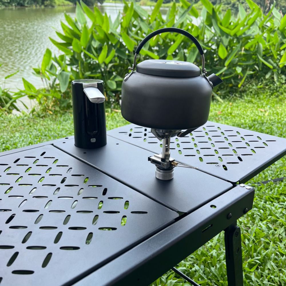 لوحة موزع مياه محمولة للتخييم  - مراجعة Outdoor Camping Kitchen Setup وسعره