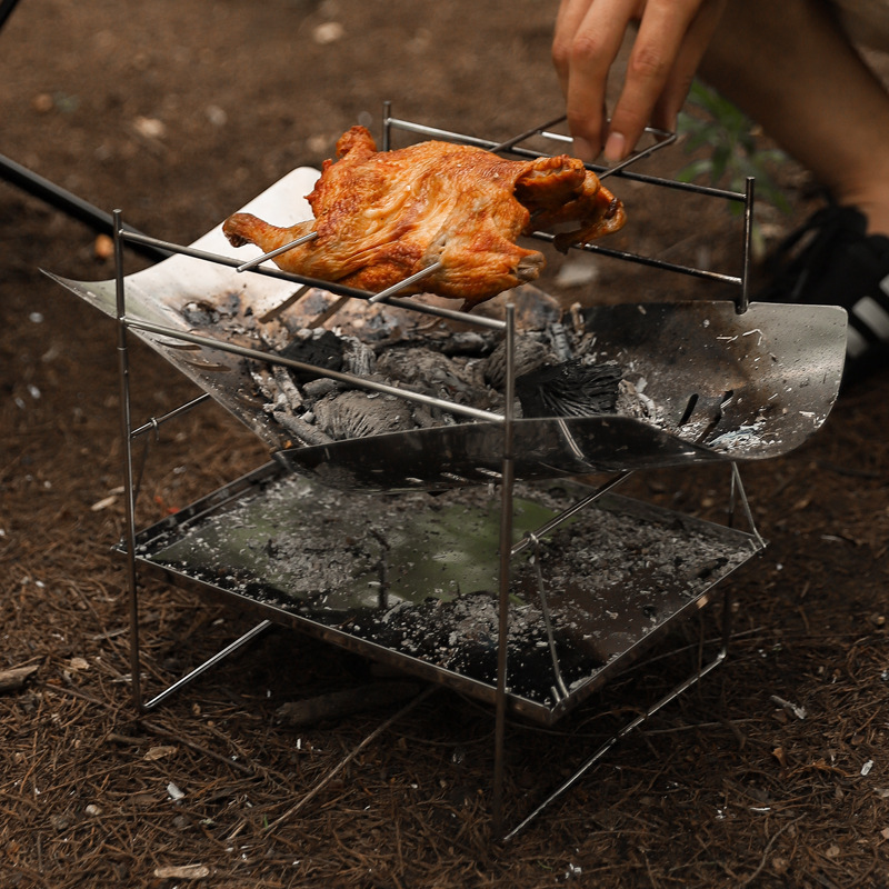 حرق الخشب موقد للتخييم المحمول - مراجعة Outdoor Camping Fire Pit وسعره